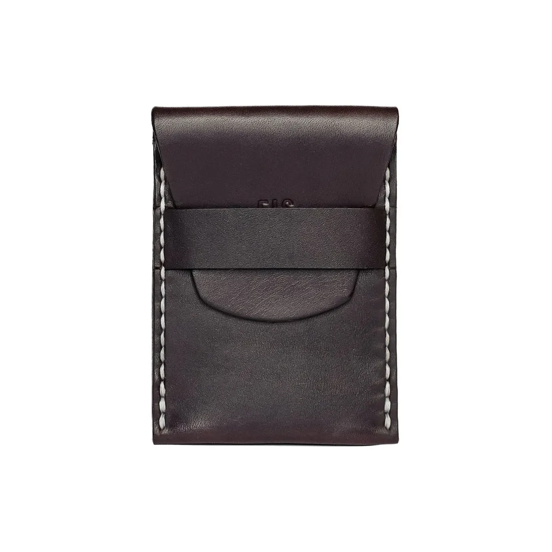 Leather Vertical Fold Wallet