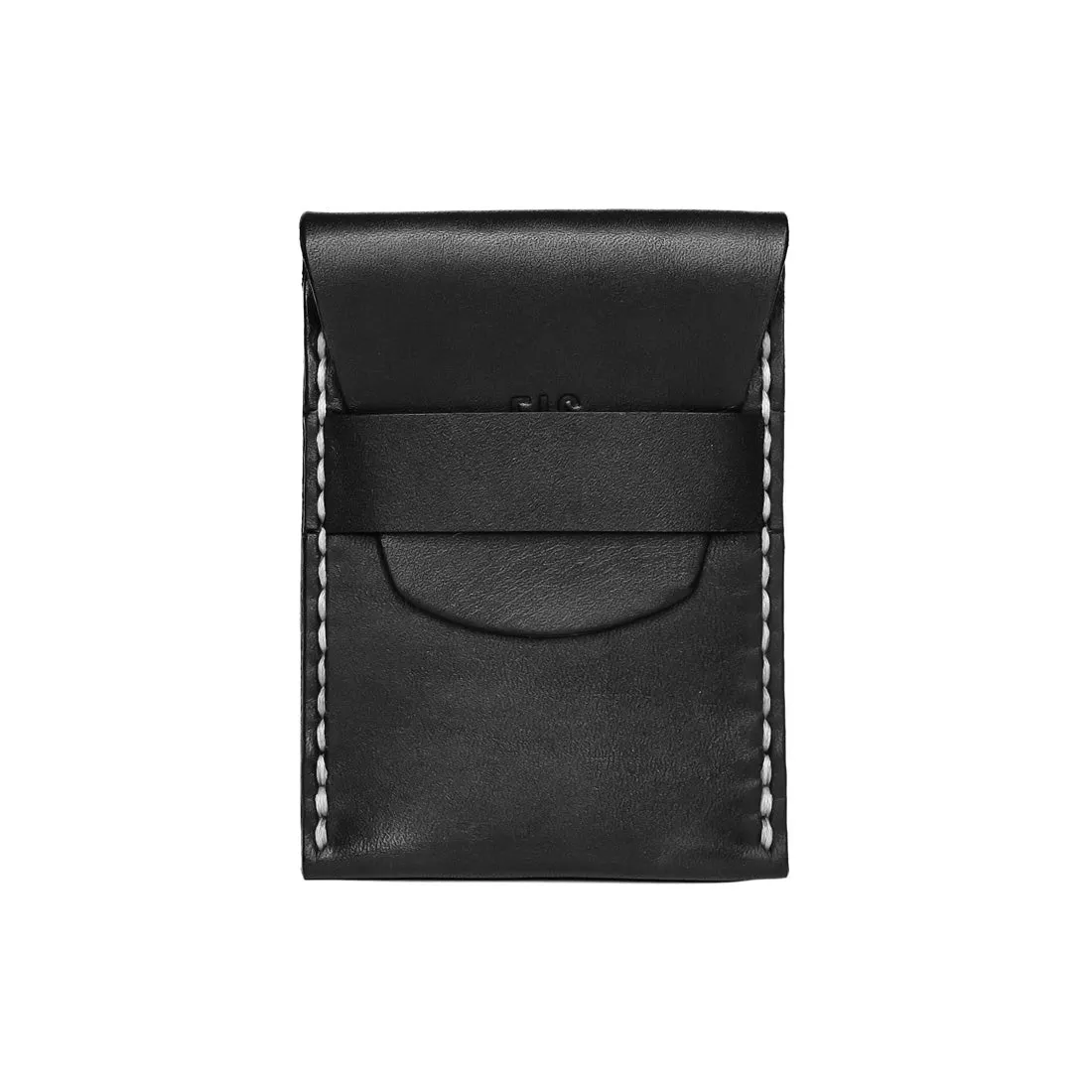 Leather Vertical Fold Wallet