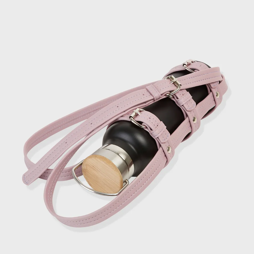 L'EAU PASTEL VEGAN LEATHER BOTTLE HOLDER LAVENDER