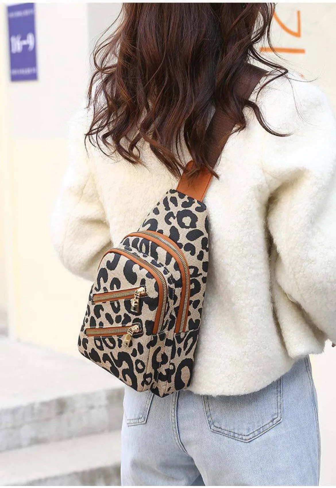 Lena Leopard Sling