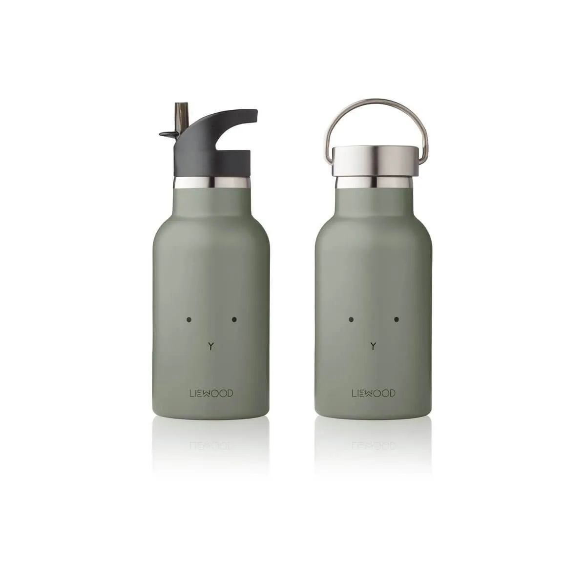 Liewood Anker Water Bottle - Rabbit Fawn Green