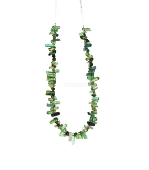 Line ~ tourmaline and sterling silver line beads