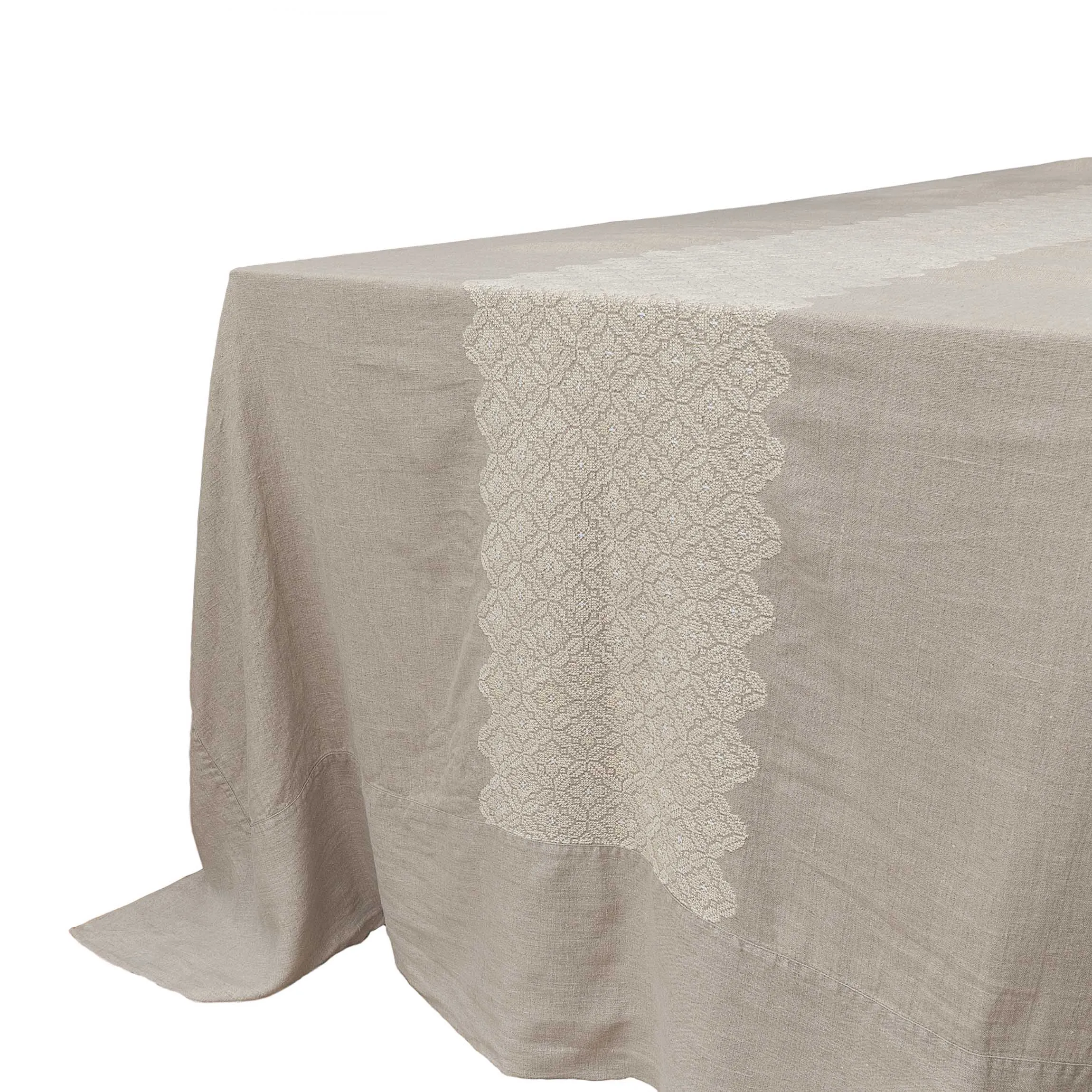 LINEN TABLECLOTH POPPY | 280 x 180 cm