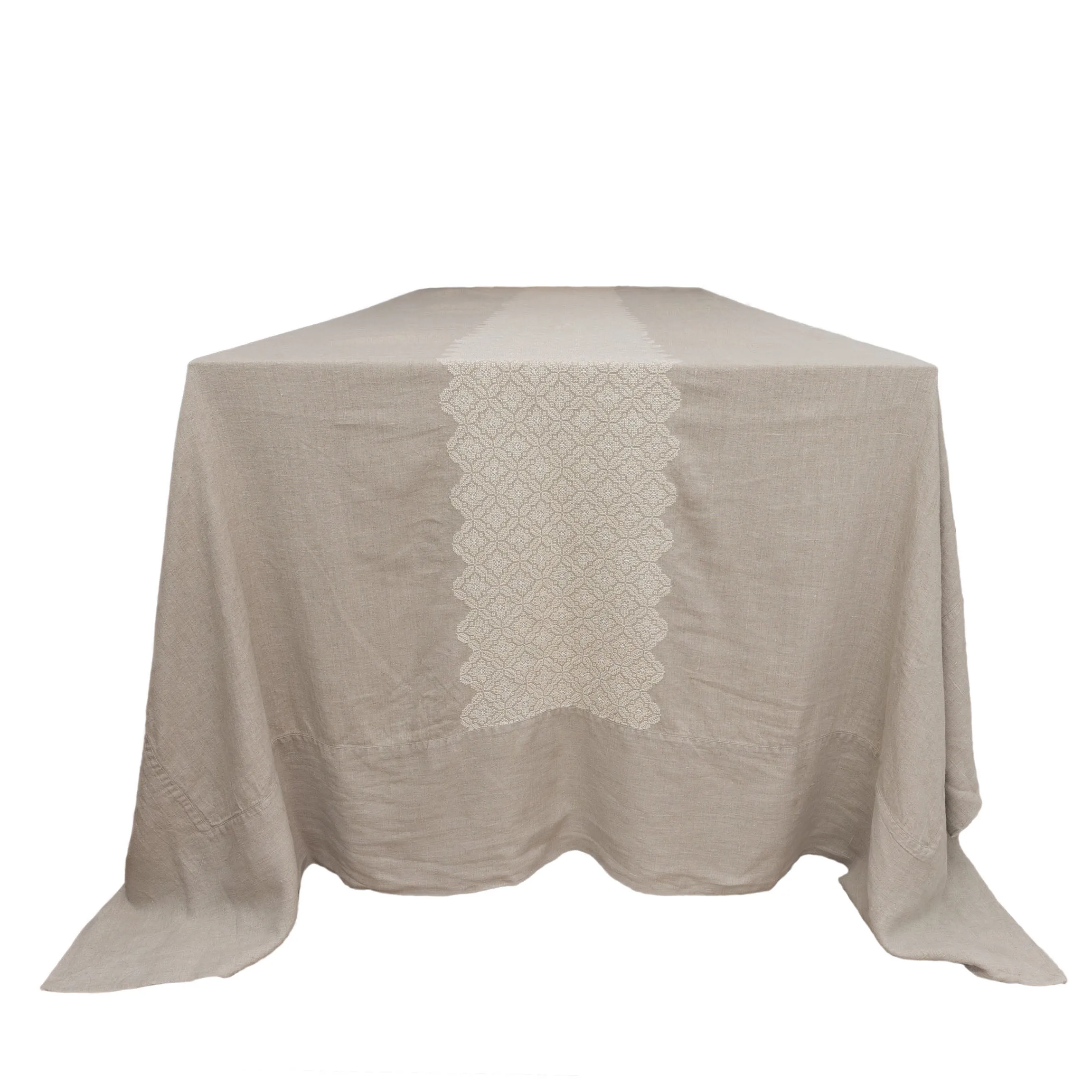 LINEN TABLECLOTH POPPY | 280 x 180 cm