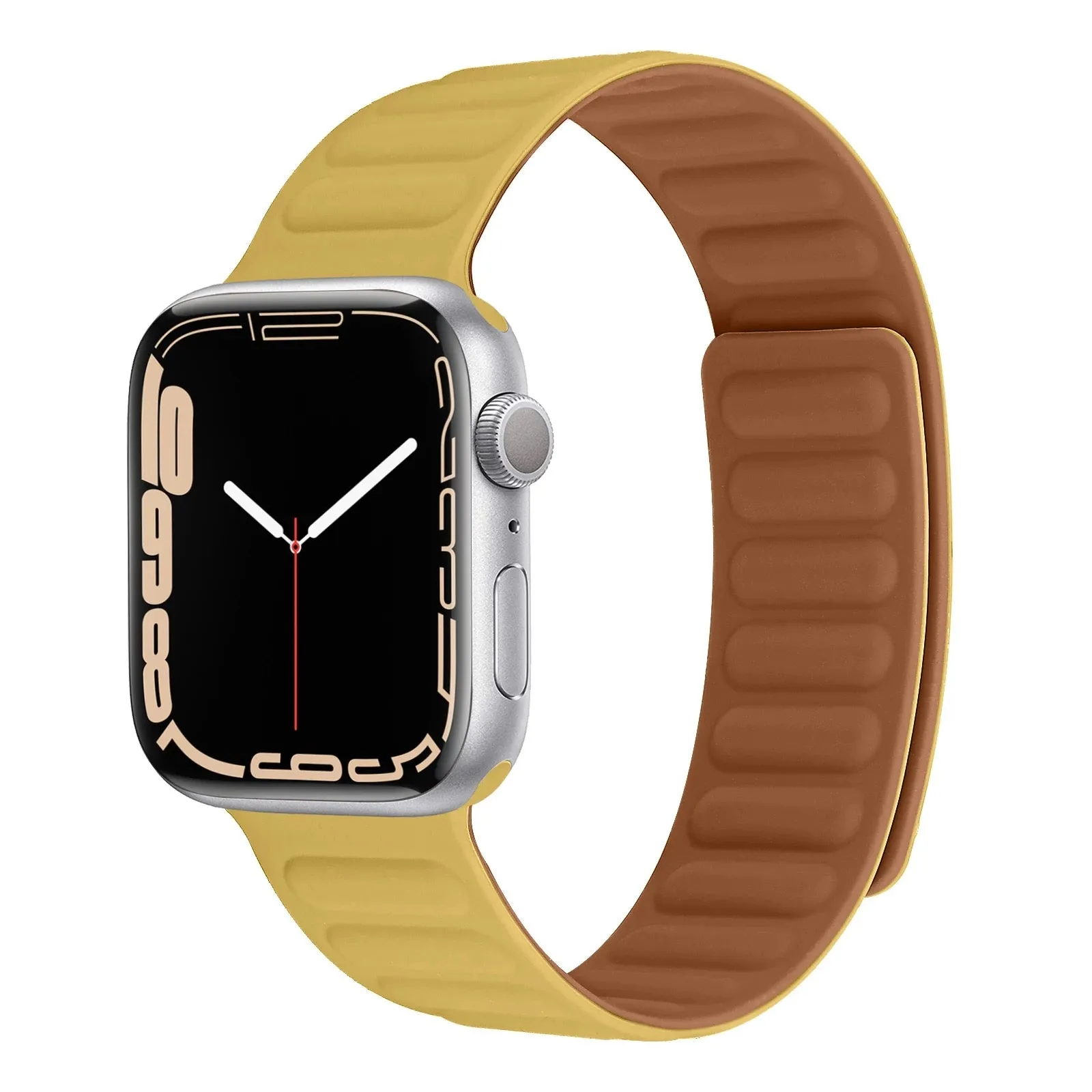 Magnetic Leather Link Band For Apple Watch Multiple Colors Available