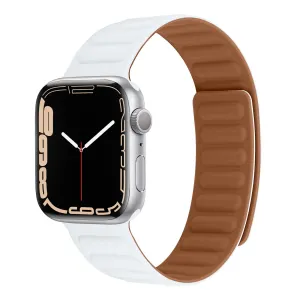 Magnetic Leather Link Band For Apple Watch Multiple Colors Available