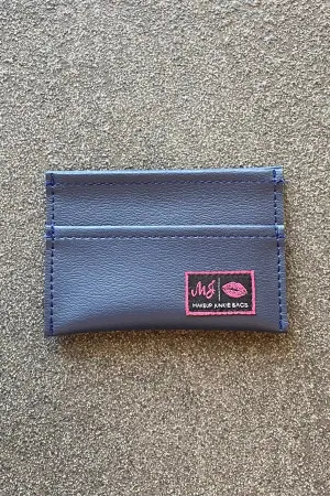 Makeup Junkie Game Day Card Holder - Navy