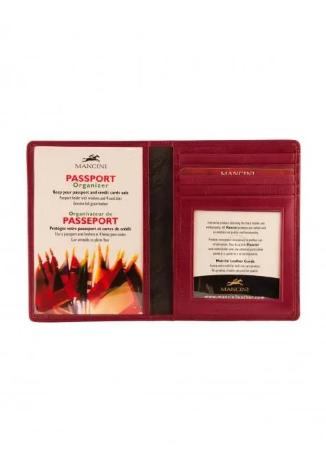 Mancini EQUESTRIAN-2 Collection Deluxe Passport Wallet