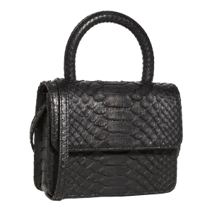 MEDIUM TOP HANDLE BLACK PYTHON