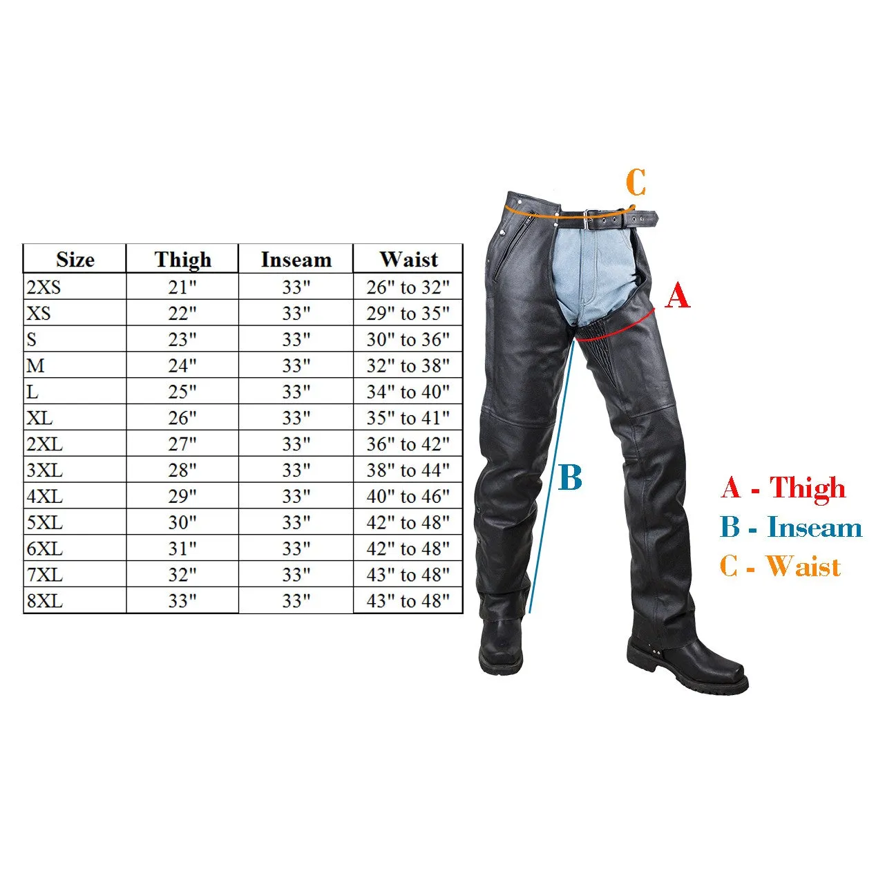 Men's Distressed Brown Leather Motorcycle Chaps