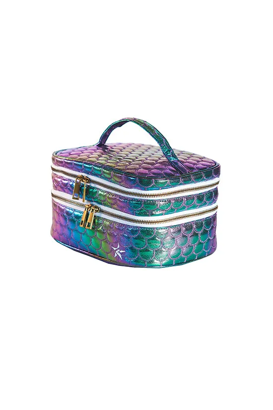 Mermaid Magic Rebel Glam & Go Travel Case with White Zipper