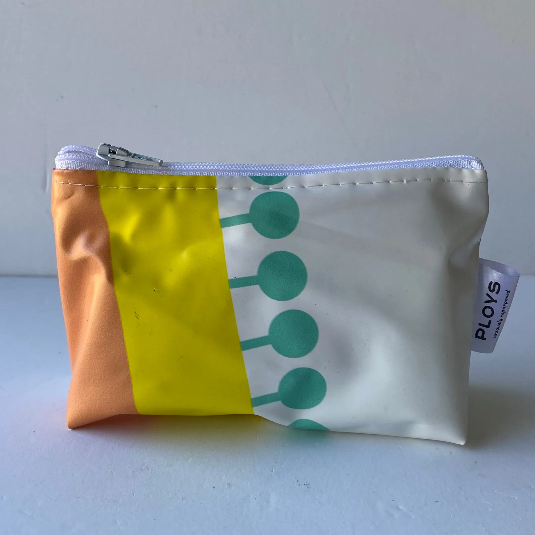 Mini Cosmetics or Coin Purse - recycled inflatables - variety of colours