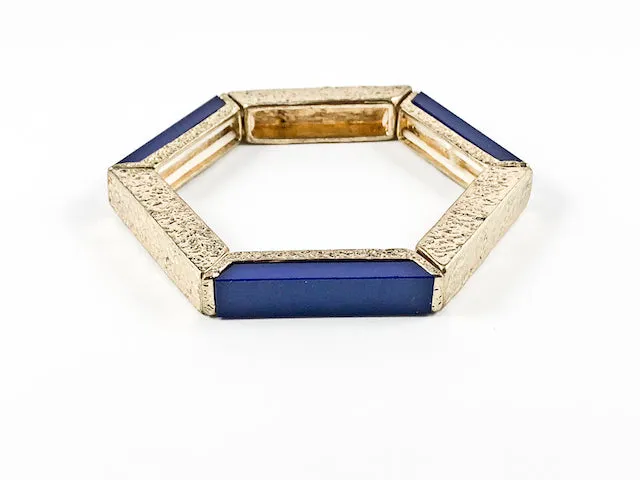 Modern Unique Shape Geometric Stretch Fashion Bracelet