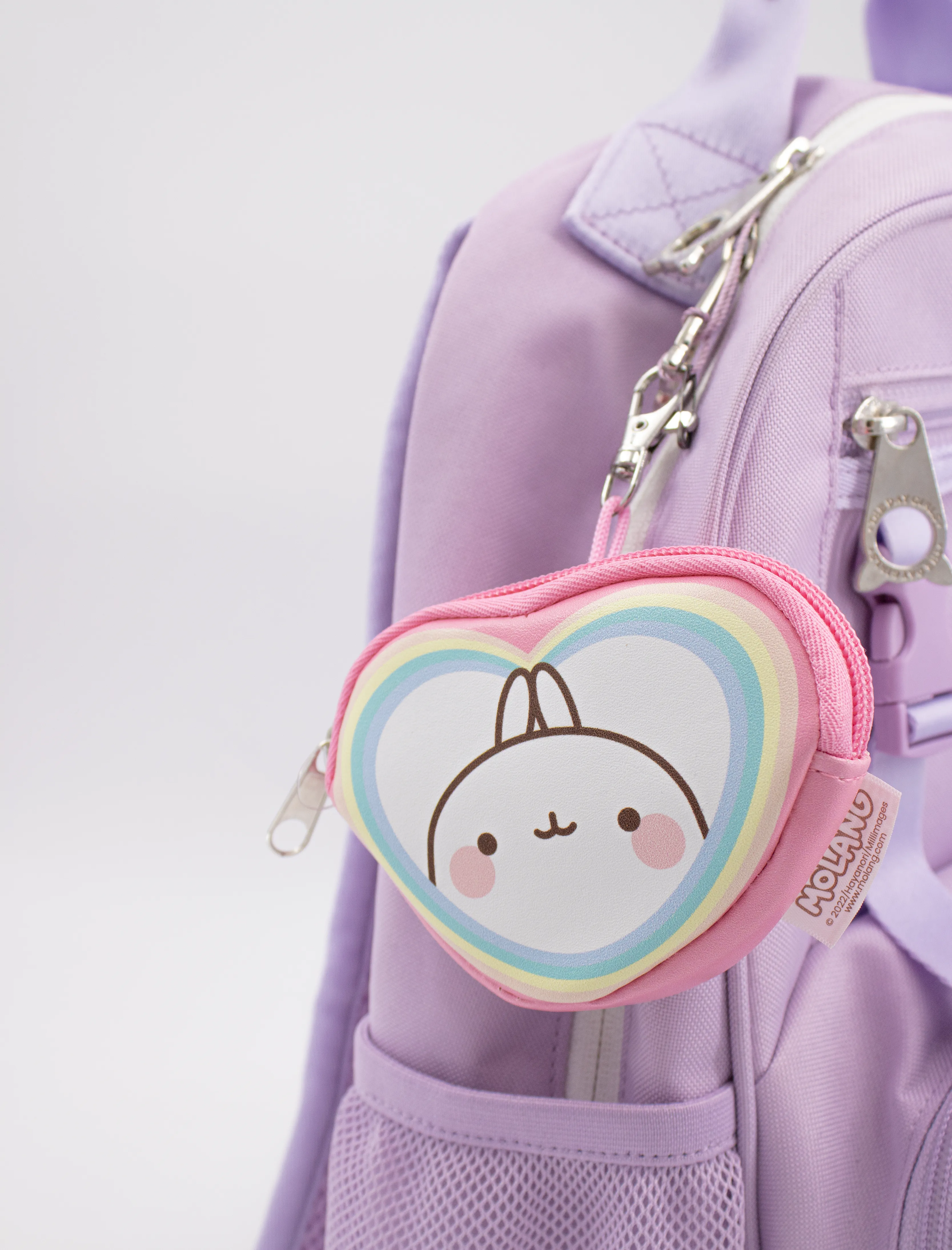 Molang Rainbow Heart Coin Purse