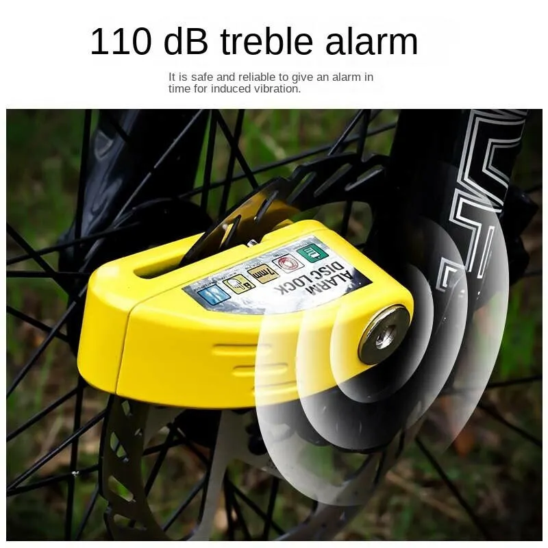 Motorcycle Alarm Lock Safety Anti-Theft Disc Brake Alarm Aluminum Alloy Safety Anti-Theft Motorcycle Bicycle Accessories