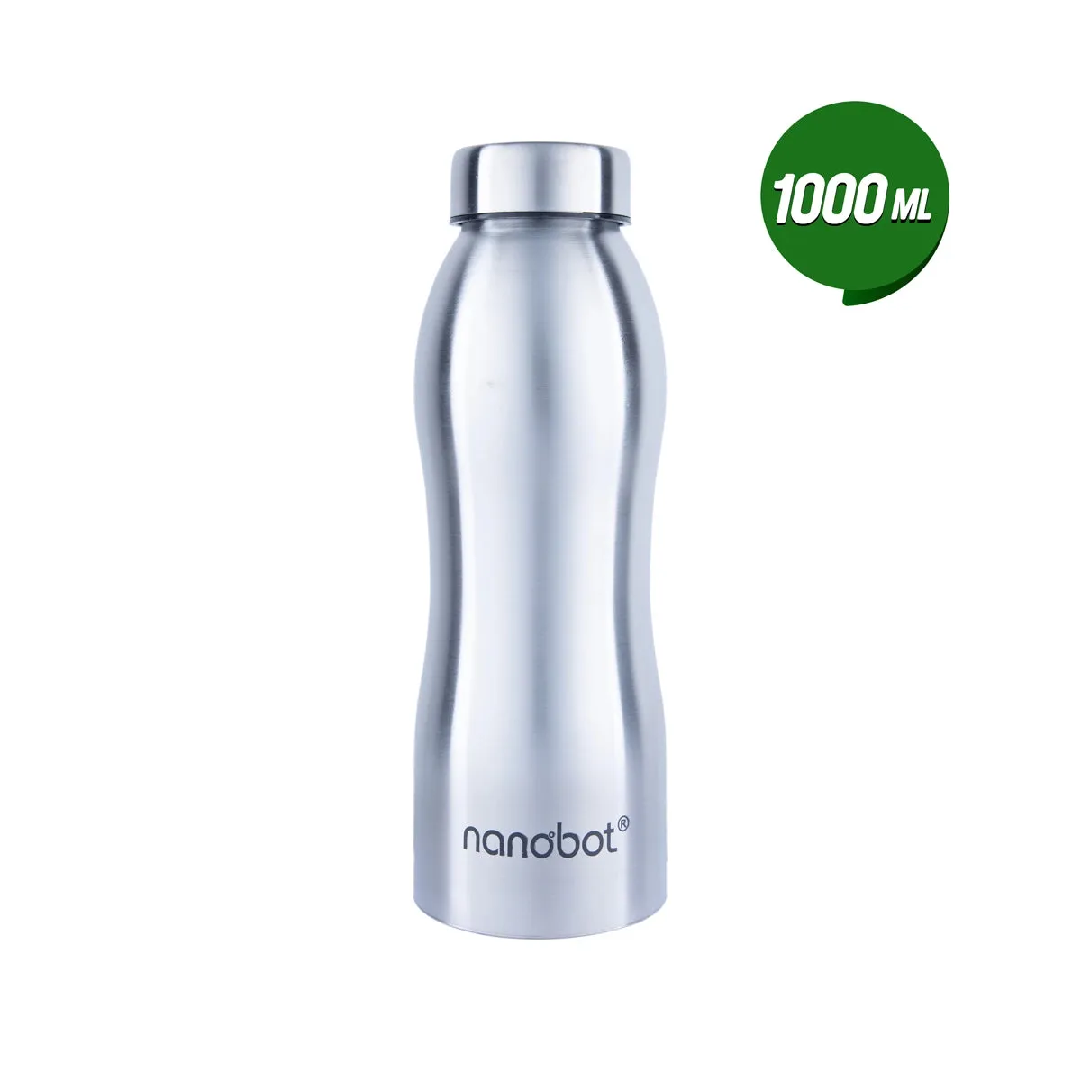 Nanobot Water Bottle - 1 Ltr | Ace Water Bottle/ 10 x 2.5 Inches/ Stainless Steel Water Container for Home