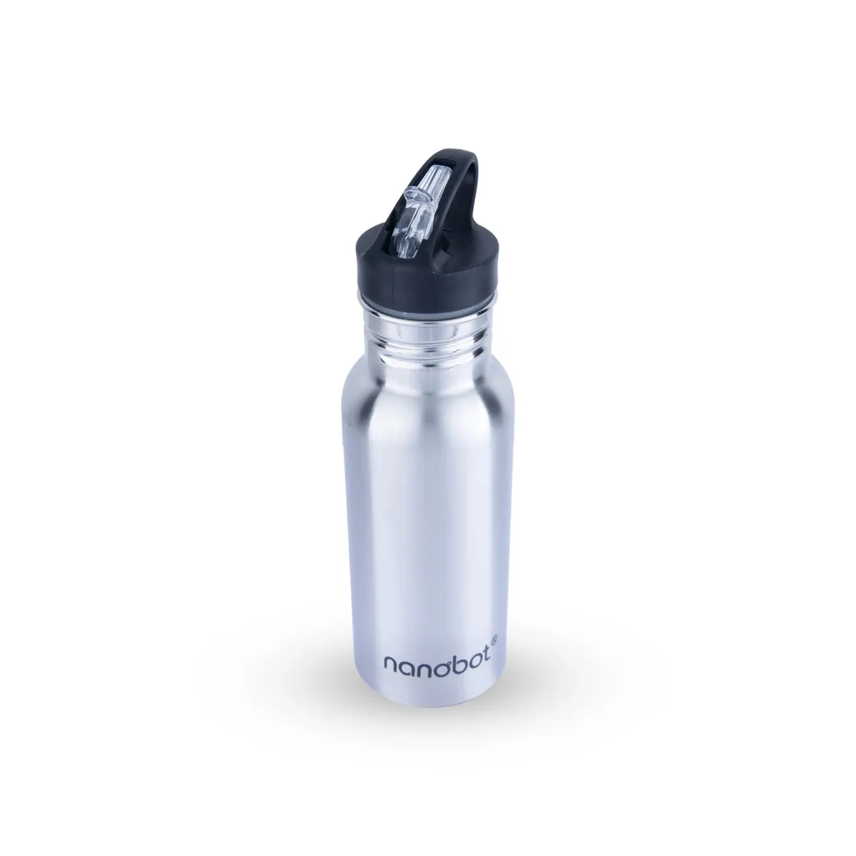 Nanobot Water Bottle - 400 ml | Sports Mini Water Bottle/ 8.5 x 2.5 Inches/ Stainless Steel Water Container for Home