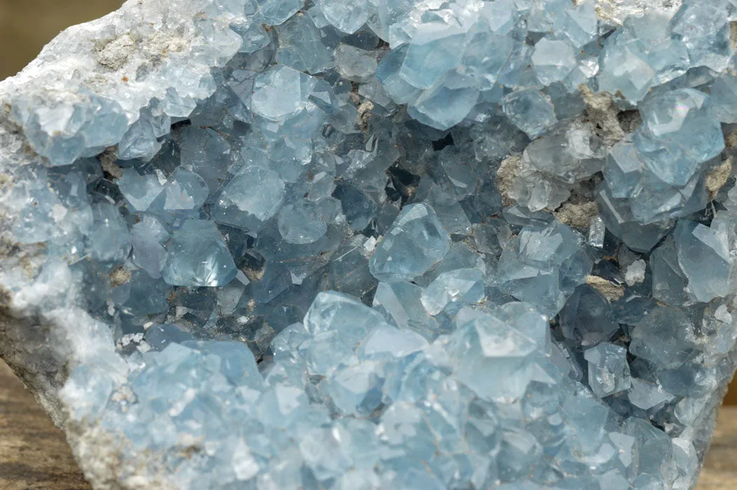 Natural Blue Celestite Geode Specimen  x 1 From Sakoany, Madagascar