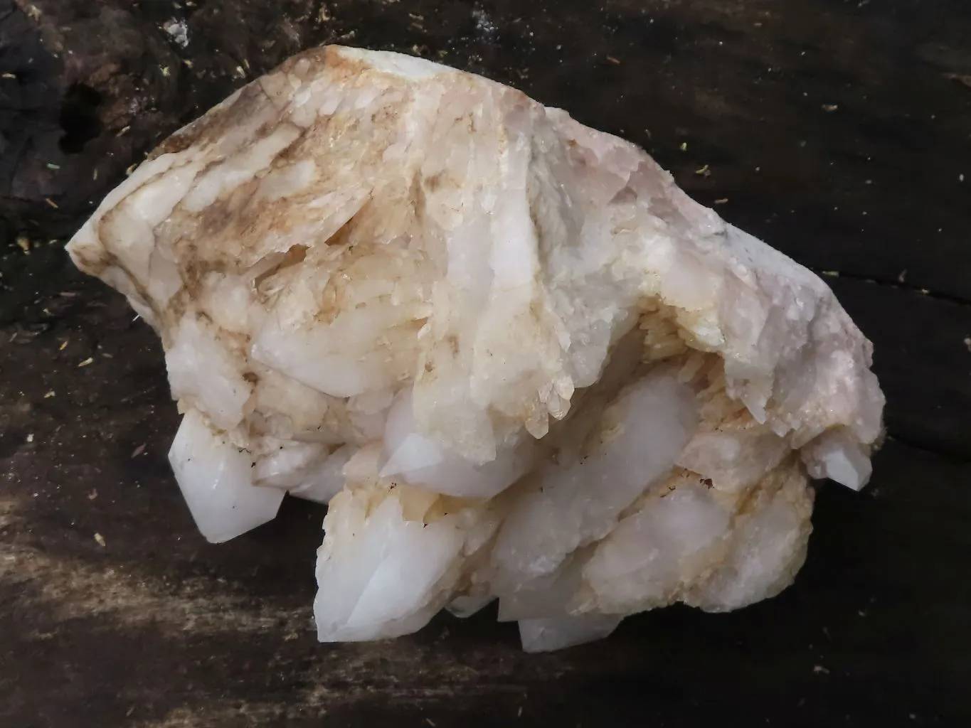 Natural Extra Large White Pineapple Quartz Cluster x 1 From Madagascar