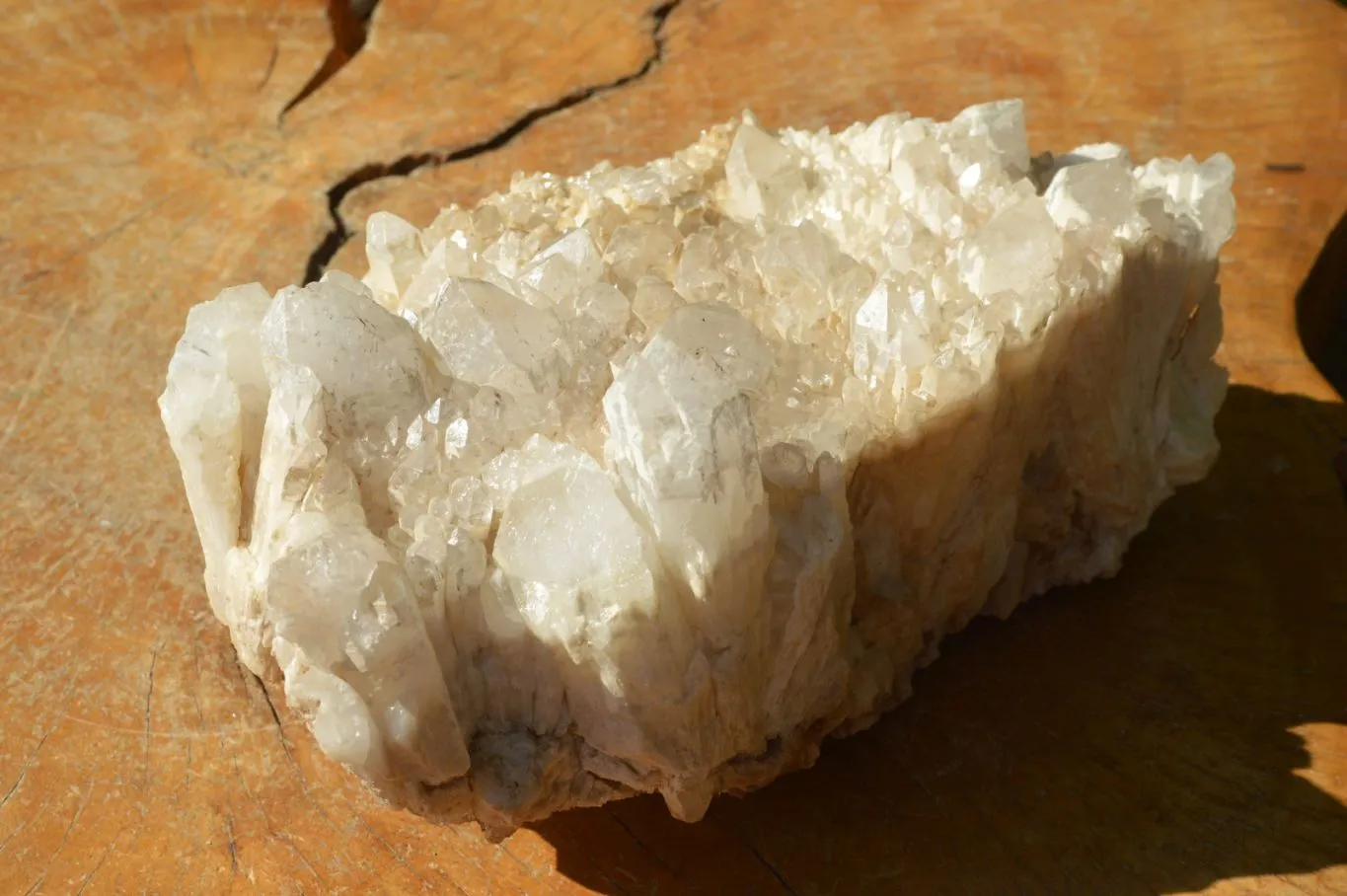 Natural Fairly Large Quartz Cluster Display Piece x 1 From Madagascar