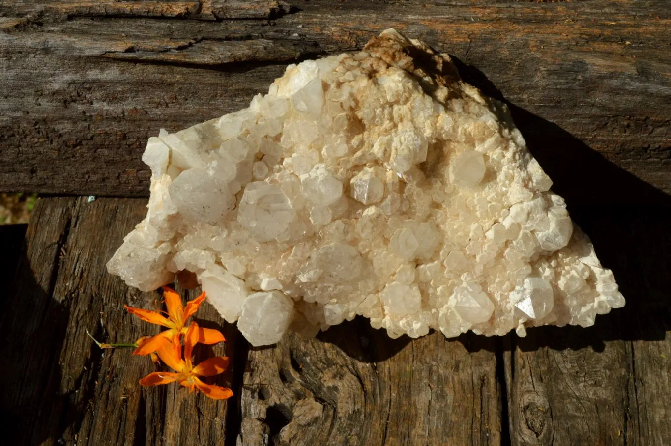 Natural Fairly Large Quartz Cluster Display Piece x 1 From Madagascar