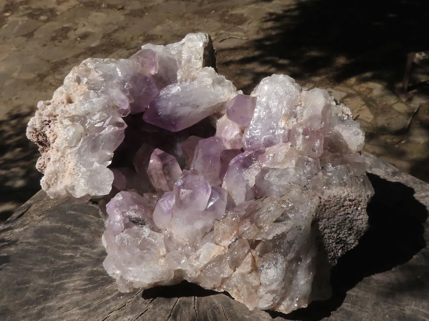 Natural Large Amethyst Crystal Vug Specimen x 1 From Zambia