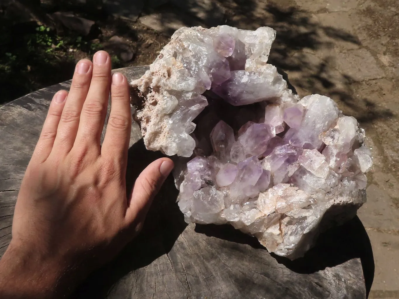 Natural Large Amethyst Crystal Vug Specimen x 1 From Zambia