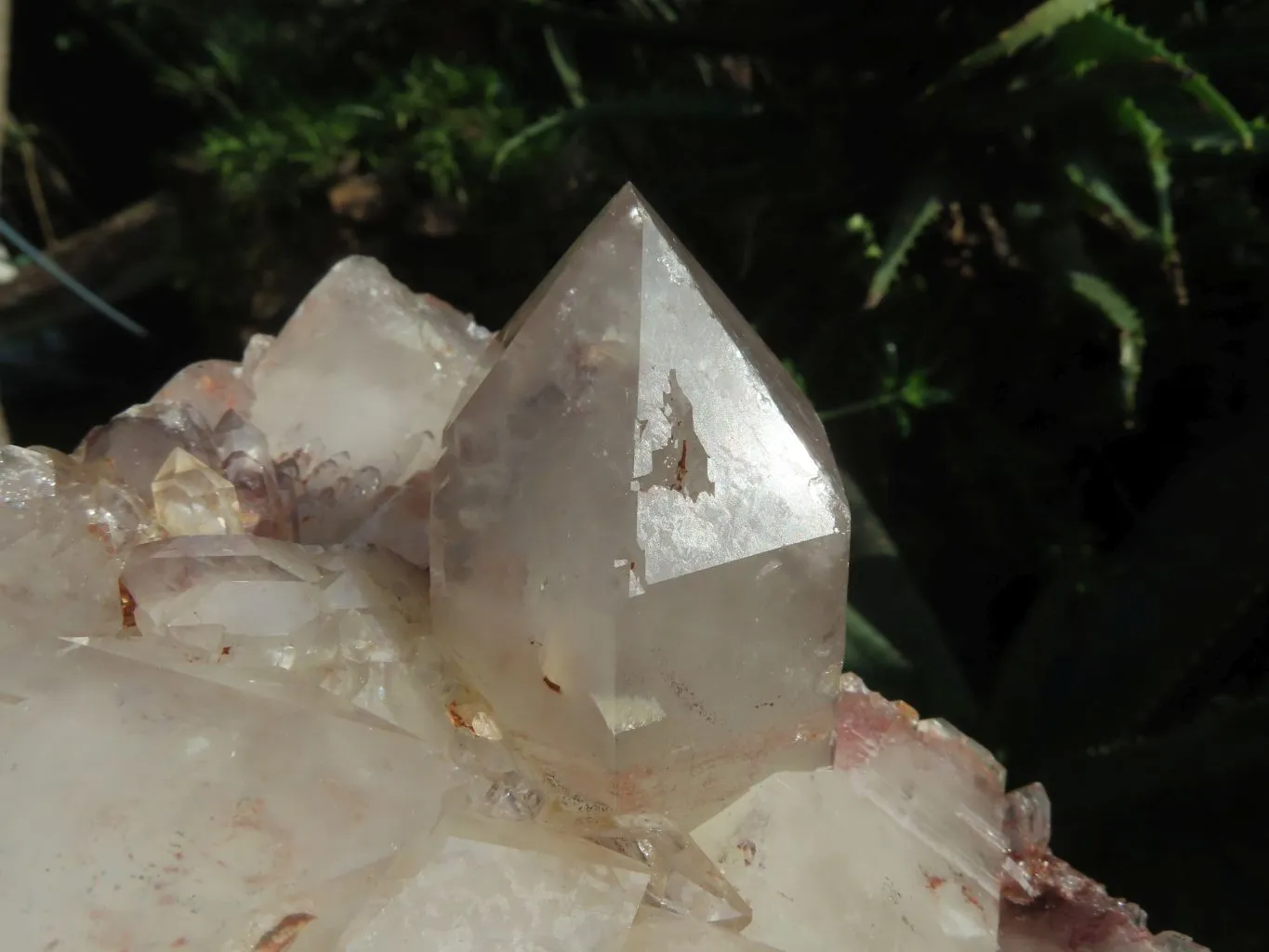 Natural Self Healed Floater Hematoid Quartz Cluster x 1 From Karoi, Zimbabwe