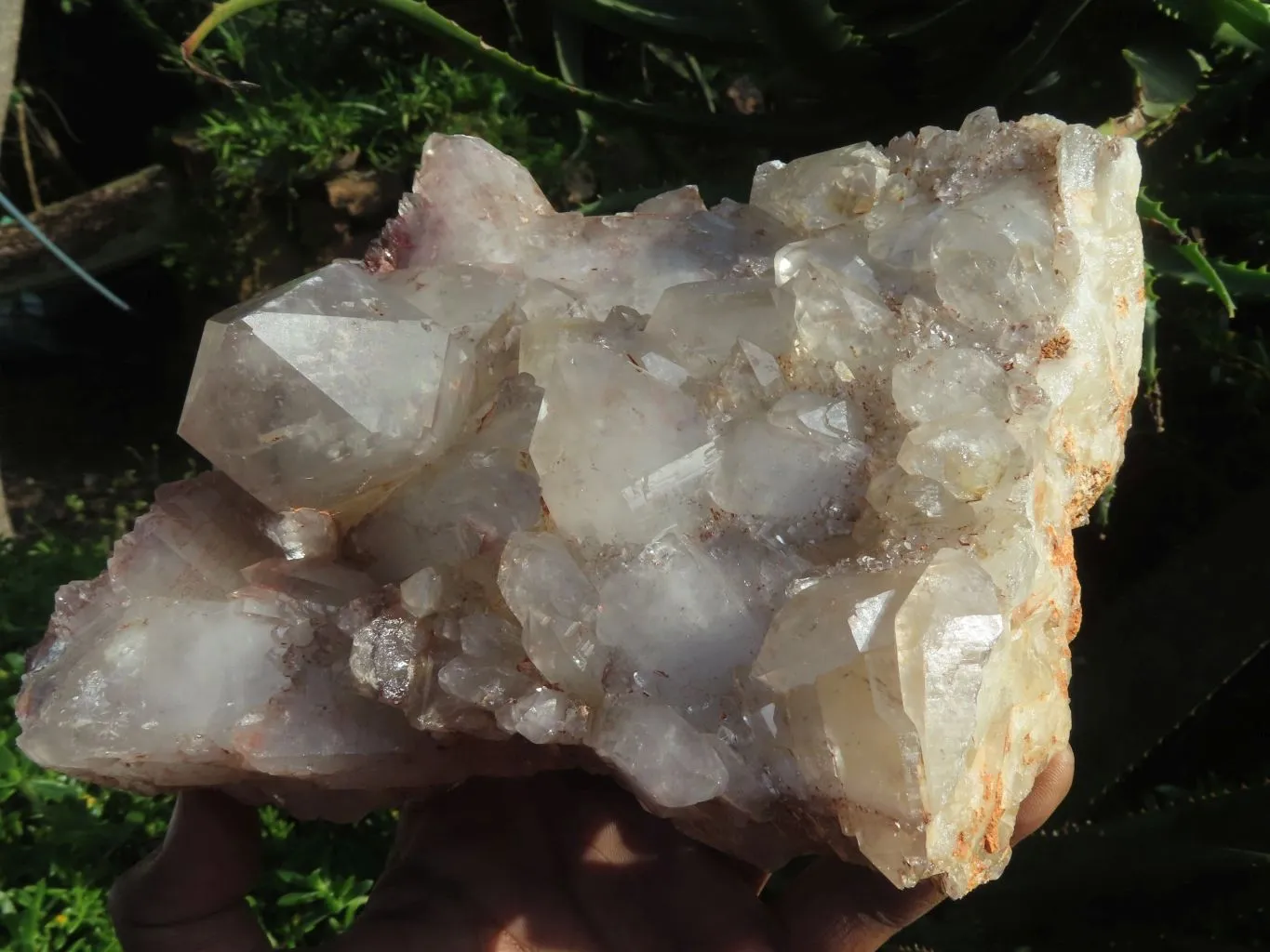 Natural Self Healed Floater Hematoid Quartz Cluster x 1 From Karoi, Zimbabwe