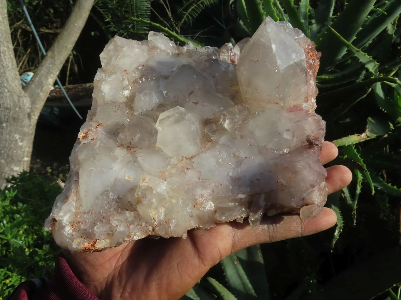 Natural Self Healed Floater Hematoid Quartz Cluster x 1 From Karoi, Zimbabwe