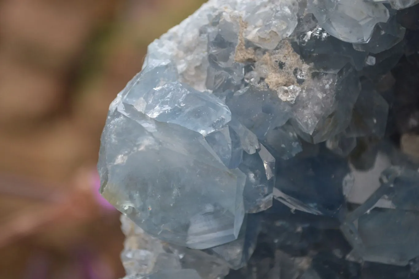 Natural XL Large Celestite Geode Specimen x 1 From Sakoany, Madagascar