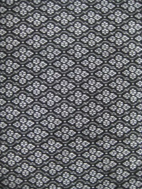 NYLON "MOROCCAN" STRETCHED LACE KNIT<br><h6>2-BLACK<br>LACE23-YZ</h6>