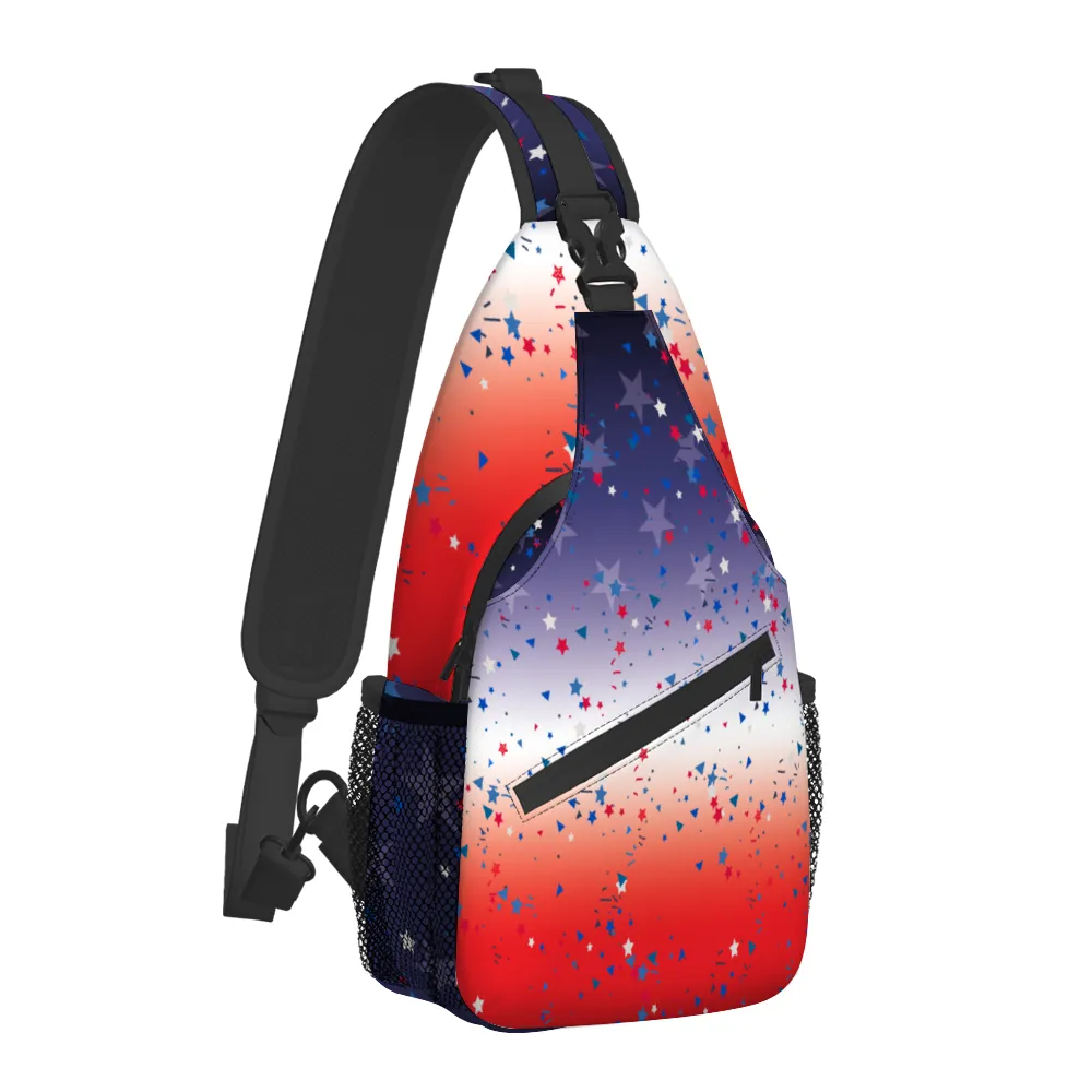 Ombre Flag Unisex Cross-body Sling Bag