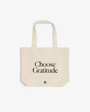 Organic Cotton Tote Bag – Choose Gratitude