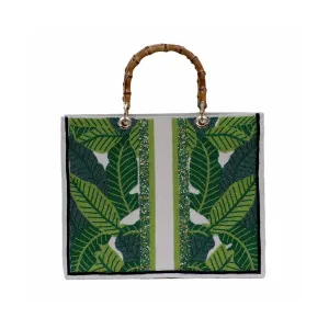 Palms beaded bag