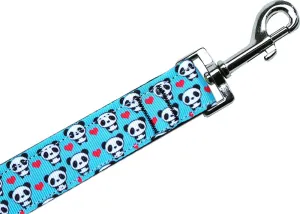 Panda Love Nylon Pet Leash 5-8in By 6ft