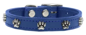 Paw Leather  Blue 14