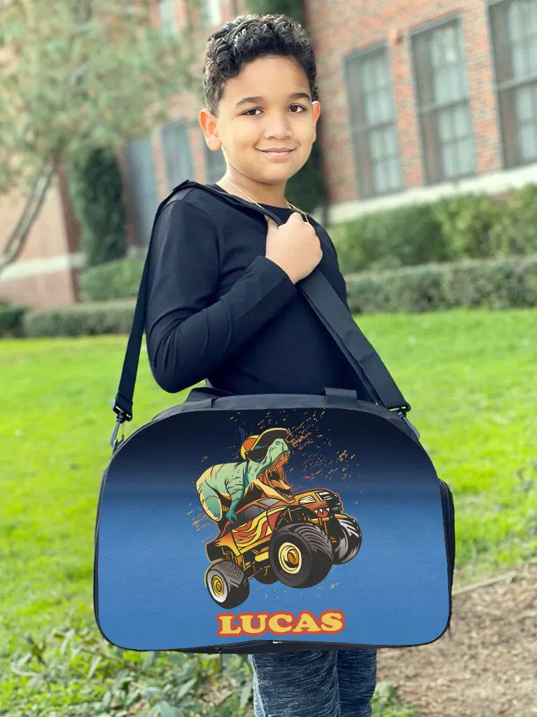 Personalized Full Color Backpacks / Lunch Bag / Duffel Bag - Dino Crush