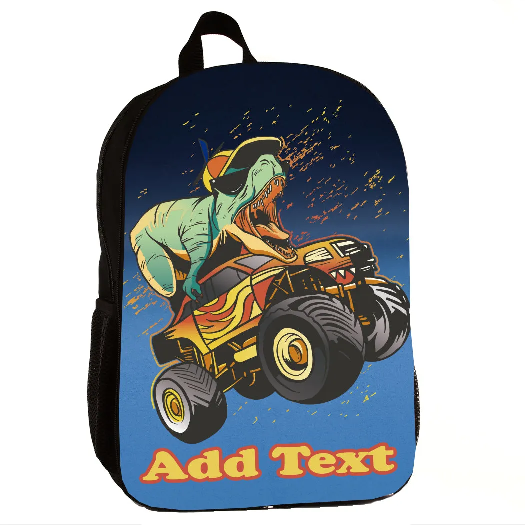 Personalized Full Color Backpacks / Lunch Bag / Duffel Bag - Dino Crush