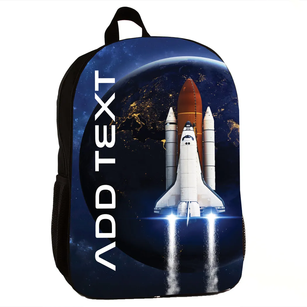 Personalized Full Color Backpacks / Lunch Bag / Duffel Bag - Space Shuttle