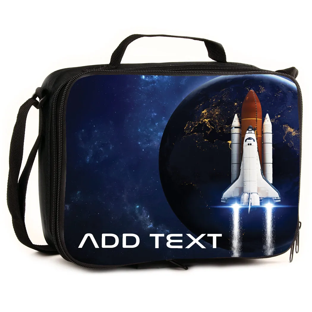 Personalized Full Color Backpacks / Lunch Bag / Duffel Bag - Space Shuttle