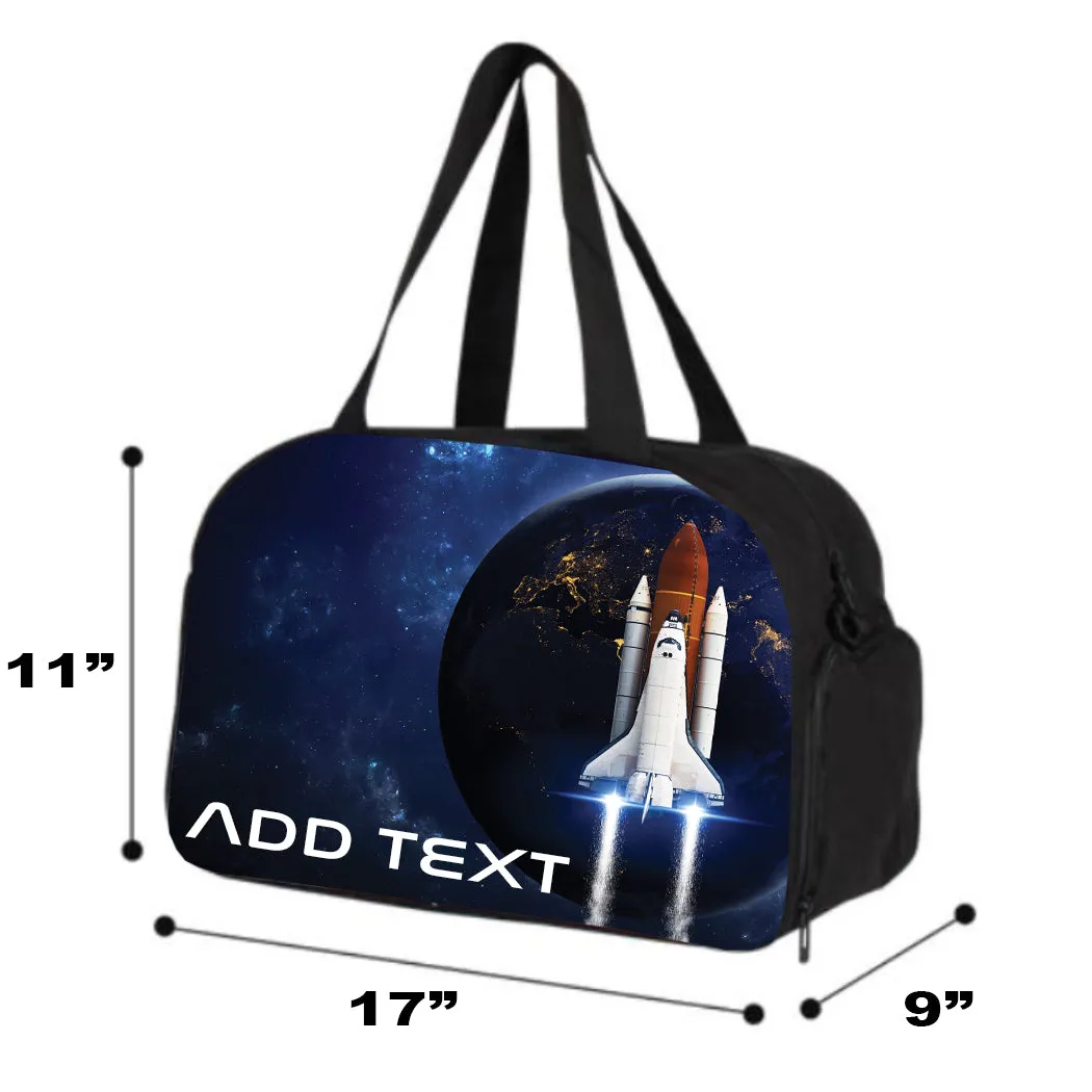 Personalized Full Color Backpacks / Lunch Bag / Duffel Bag - Space Shuttle