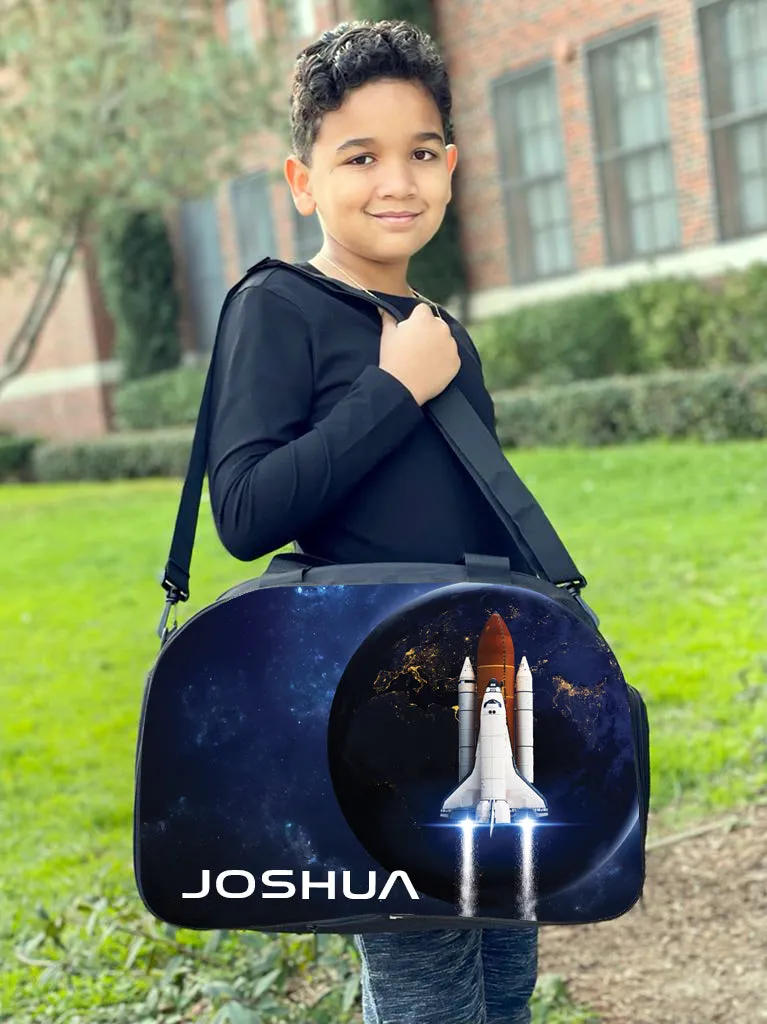 Personalized Full Color Backpacks / Lunch Bag / Duffel Bag - Space Shuttle