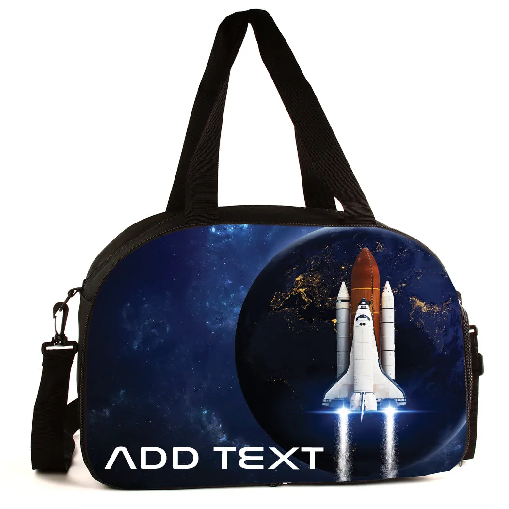 Personalized Full Color Backpacks / Lunch Bag / Duffel Bag - Space Shuttle