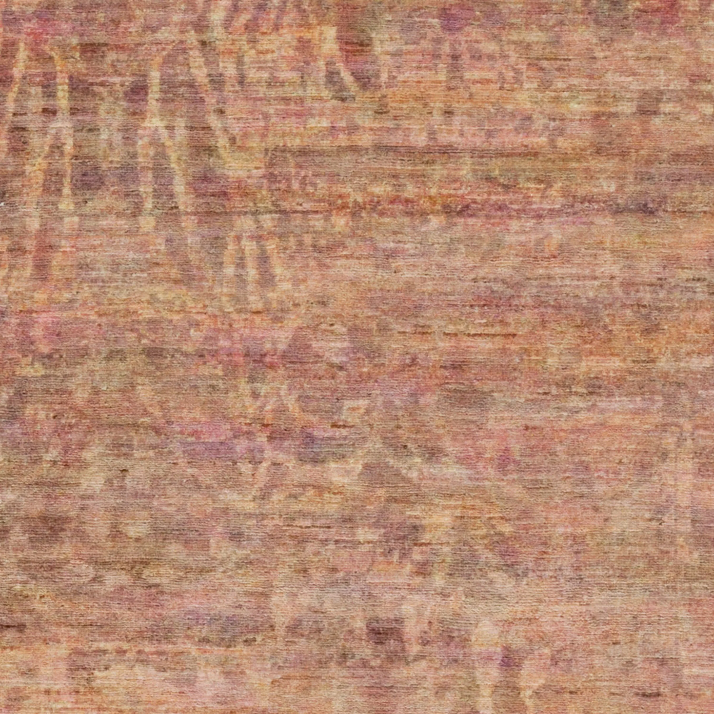 Pink Distressed Overdyed Rug - 6' x 10'