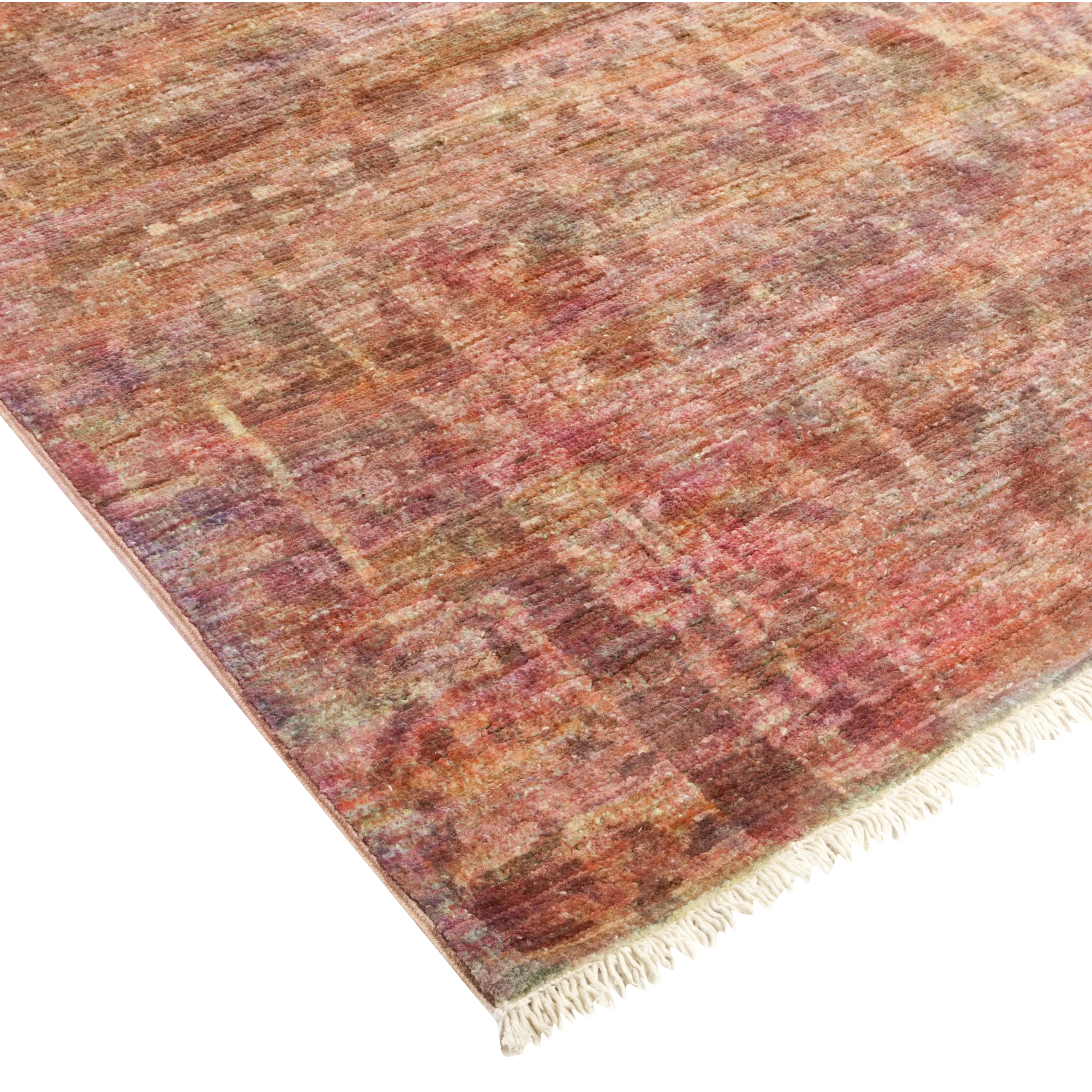 Pink Distressed Overdyed Rug - 6' x 10'