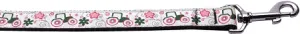 Pink Tractors Nylon Dog Leash 3-8 Inch Wide 6ft Long