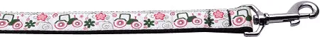 Pink Tractors Nylon Dog Leash 3-8 Inch Wide 6ft Long