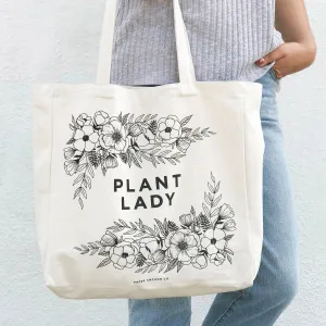 Plant Lady Canvas Tote