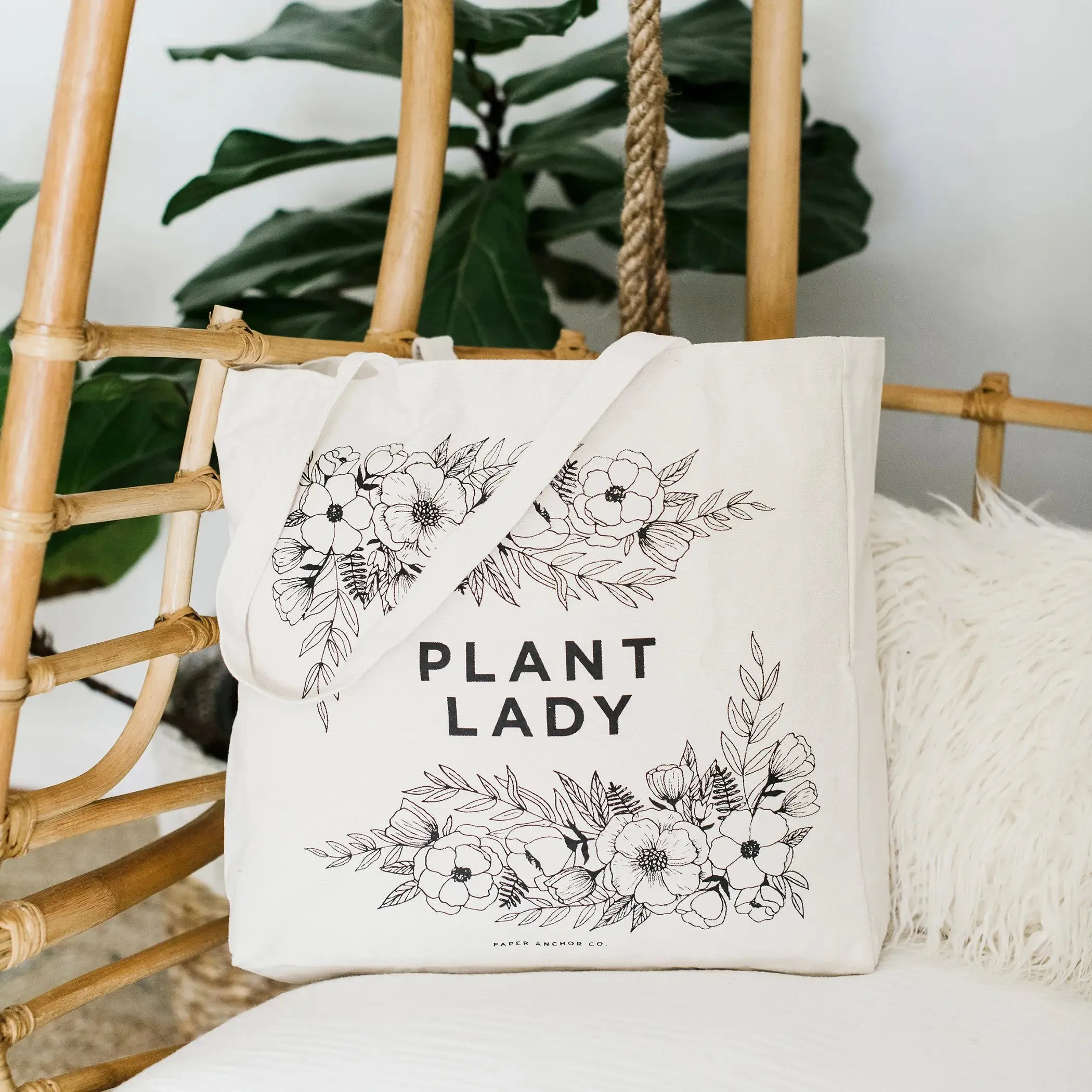 Plant Lady Canvas Tote